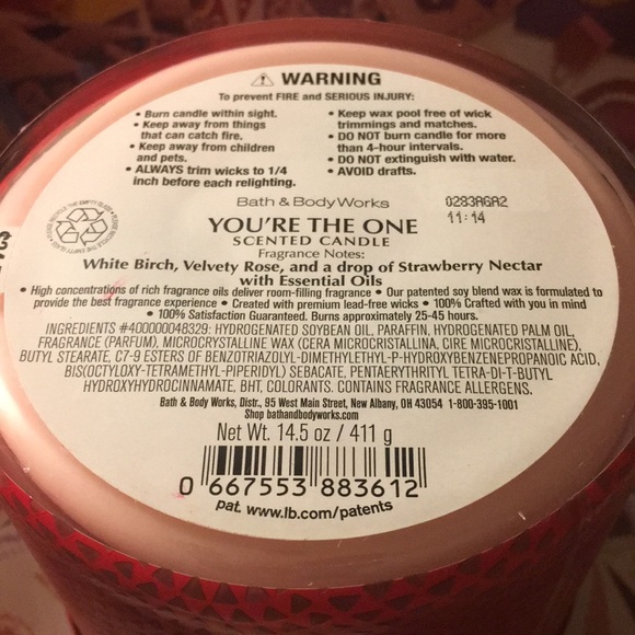 Bath & Body Works YOU’RE THE ONE Signature Collection 3-wick scented candle NIB - Picture 3 of 10